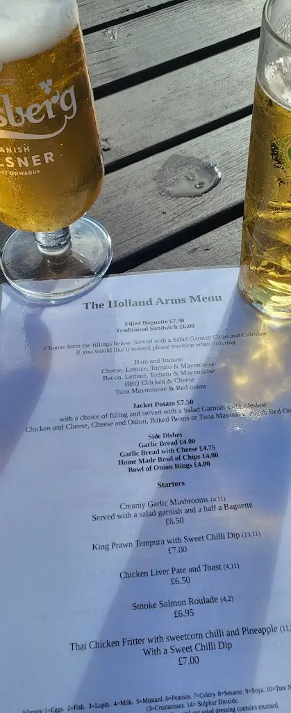 Menu_The Holland Arms_Abergele_image_1