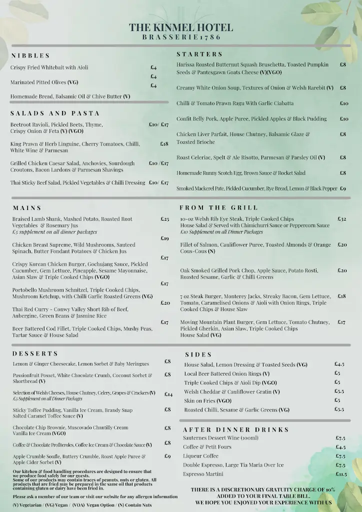 Menu_Brasserie 1786 at The Kinmel & Kinspa_Abergele_image_2