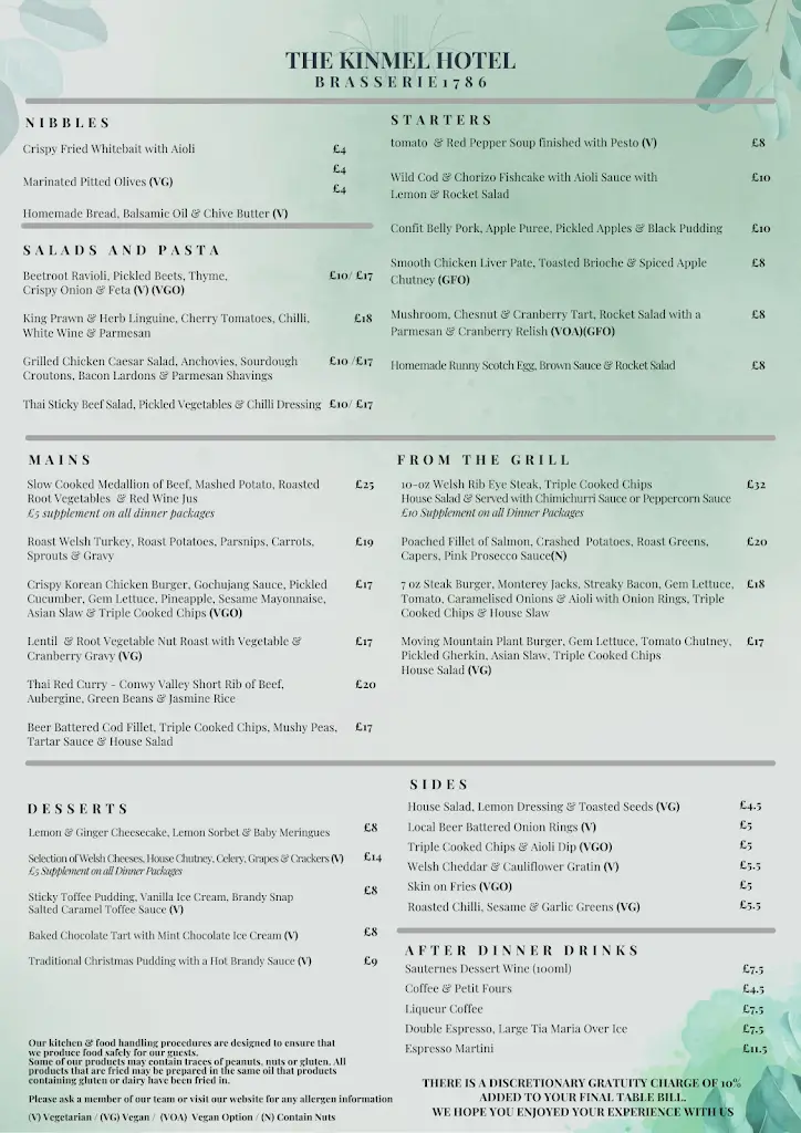 Menu_Brasserie 1786 at The Kinmel & Kinspa_Abergele_image_3