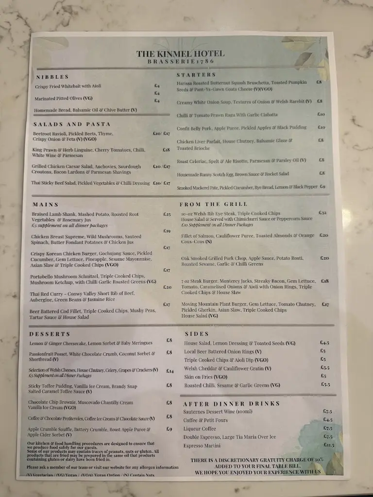 Menu_Brasserie 1786 at The Kinmel & Kinspa_Abergele_image_4