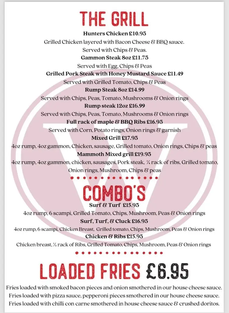 Menu_The Wendover_Abergele_image_2