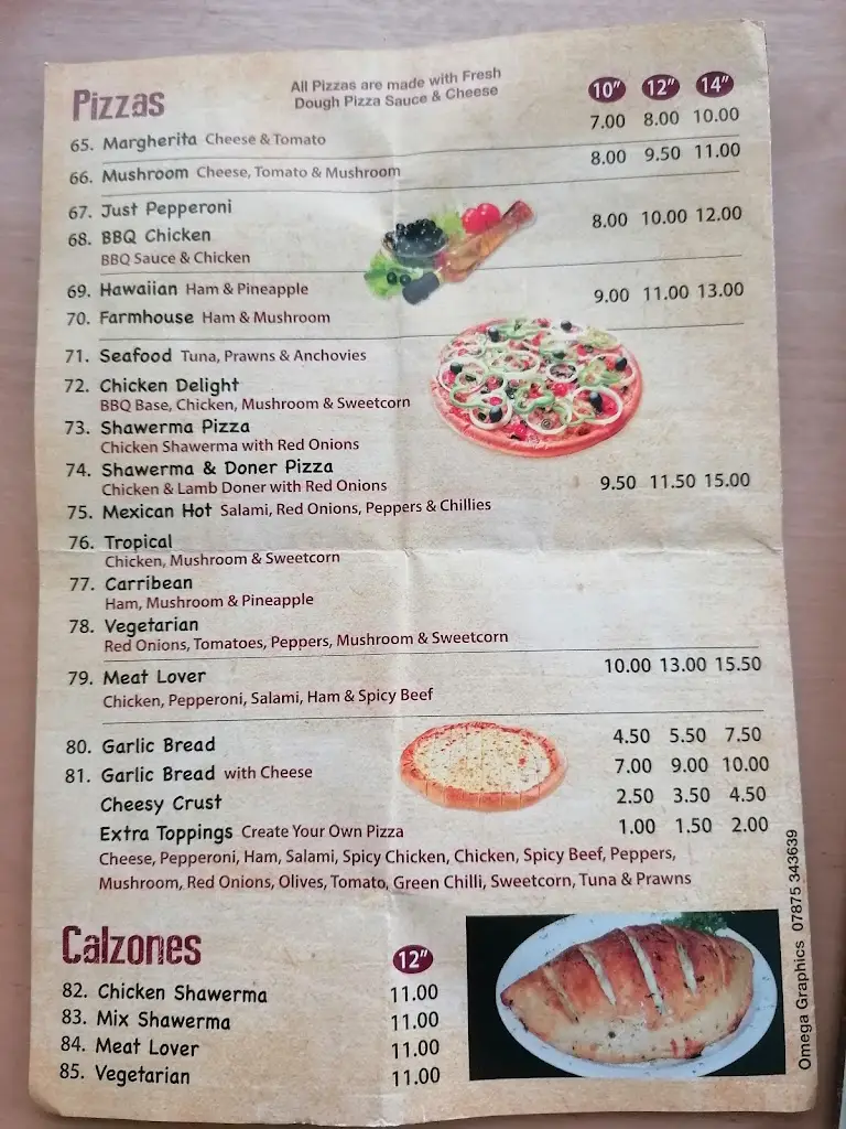 Menu_The Ark_Abergele_image_1