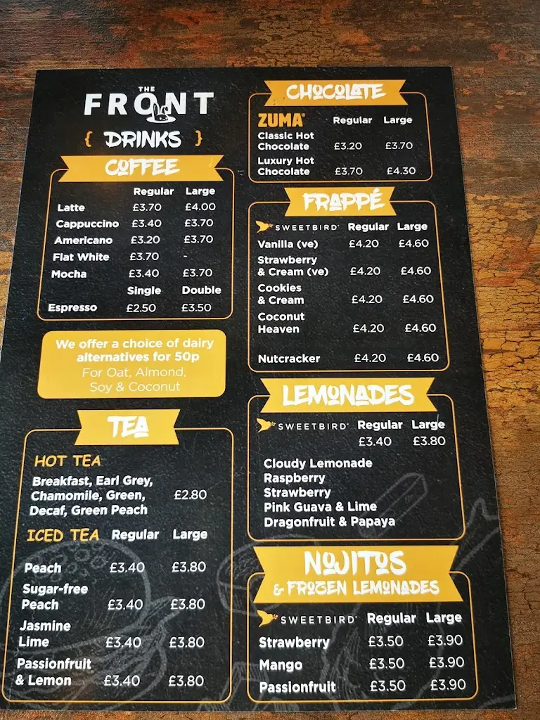 Menu_The Front_Blaengwynfi_image_3