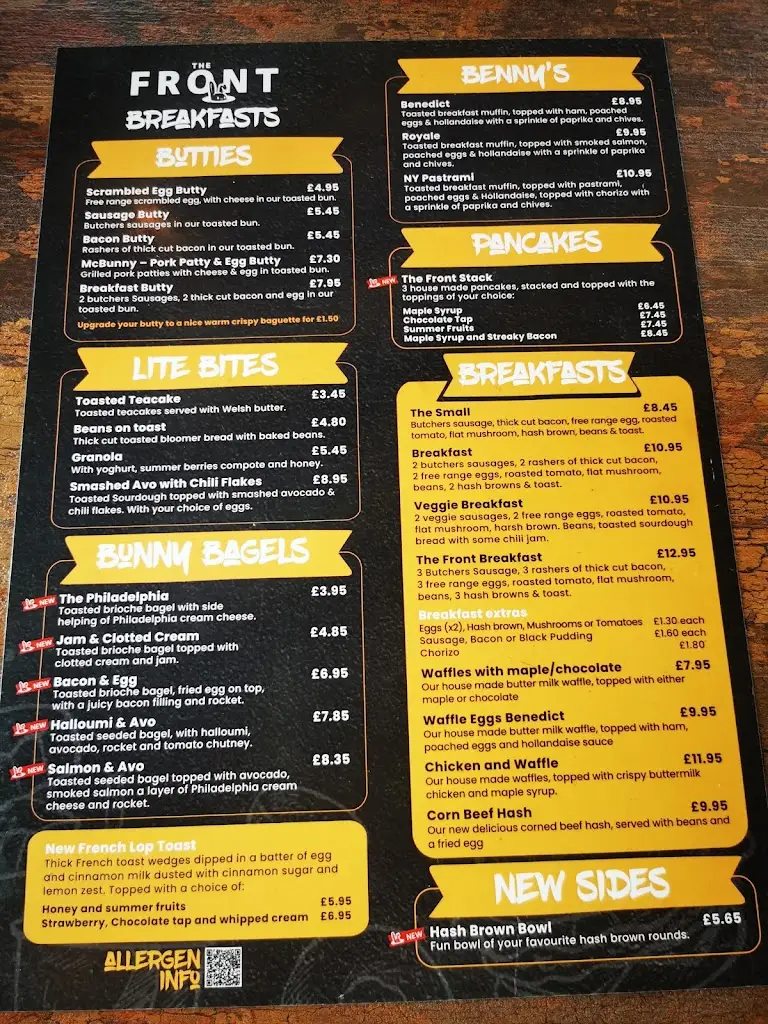 Menu_The Front_Blaengwynfi_image_4