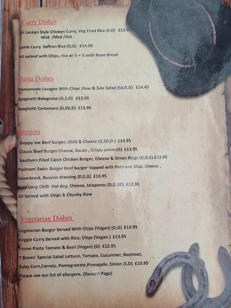 Menu_T-Bones Bar & Grill_Blaengwynfi_immagine_3