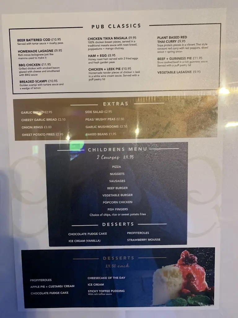 Menu_Old Cross Inn_Ammanford_image_4