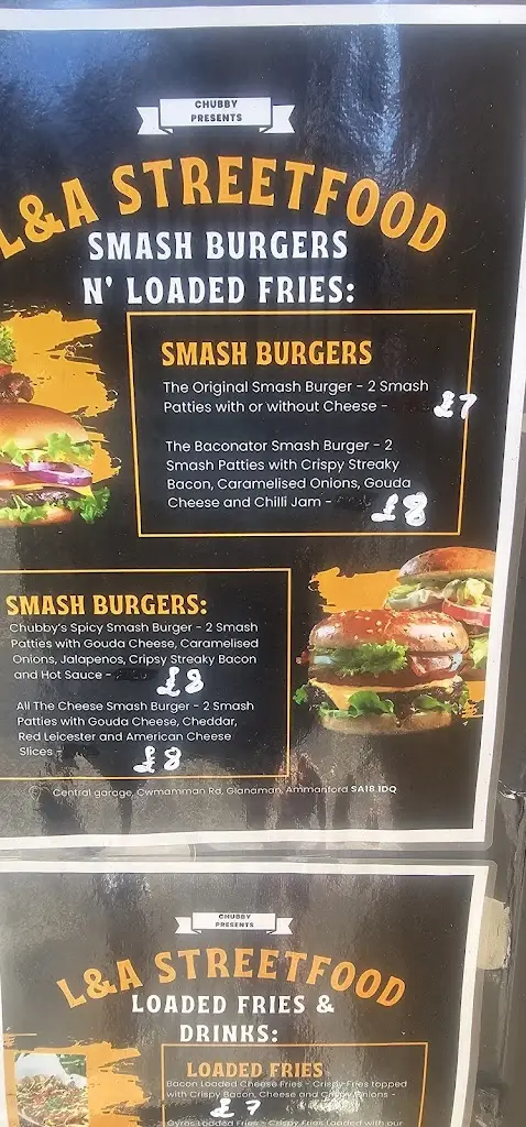 Menu_L&A Street Food_Ammanford_image_4