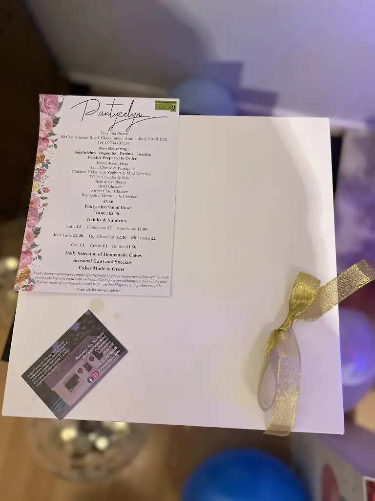 Menu_Pantycelyn Tiny Tea Room_Ammanford_image_1