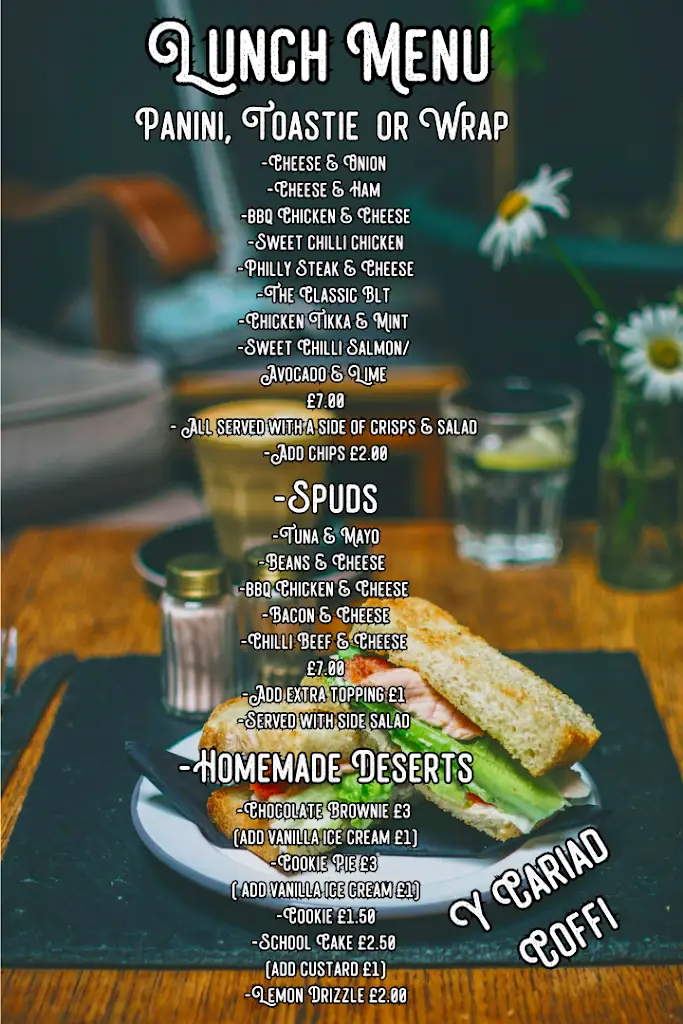 Menu_Y Cariad Coffi_Ammanford_imagen_2