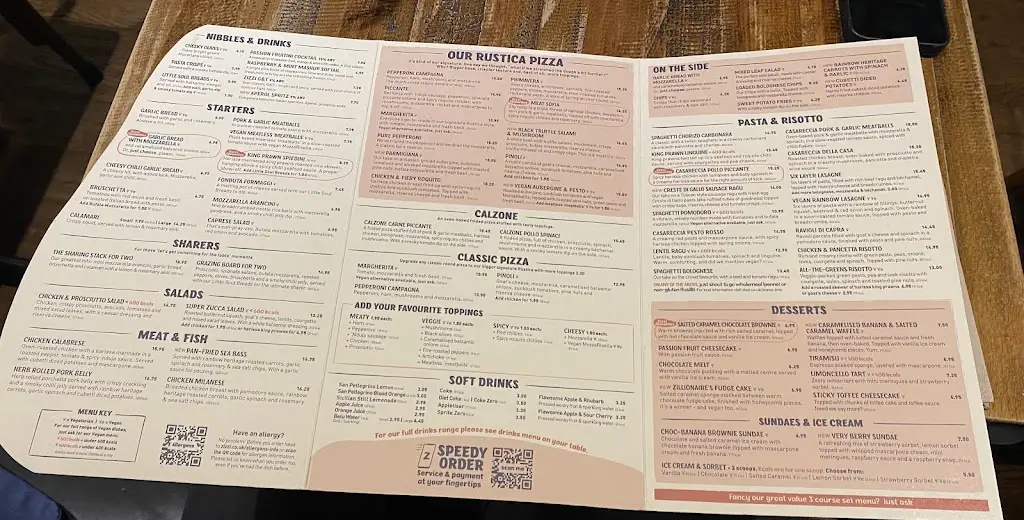 Menu_Zizzi - Bow Street (Covent Garden)_Bow Street_imagen_2