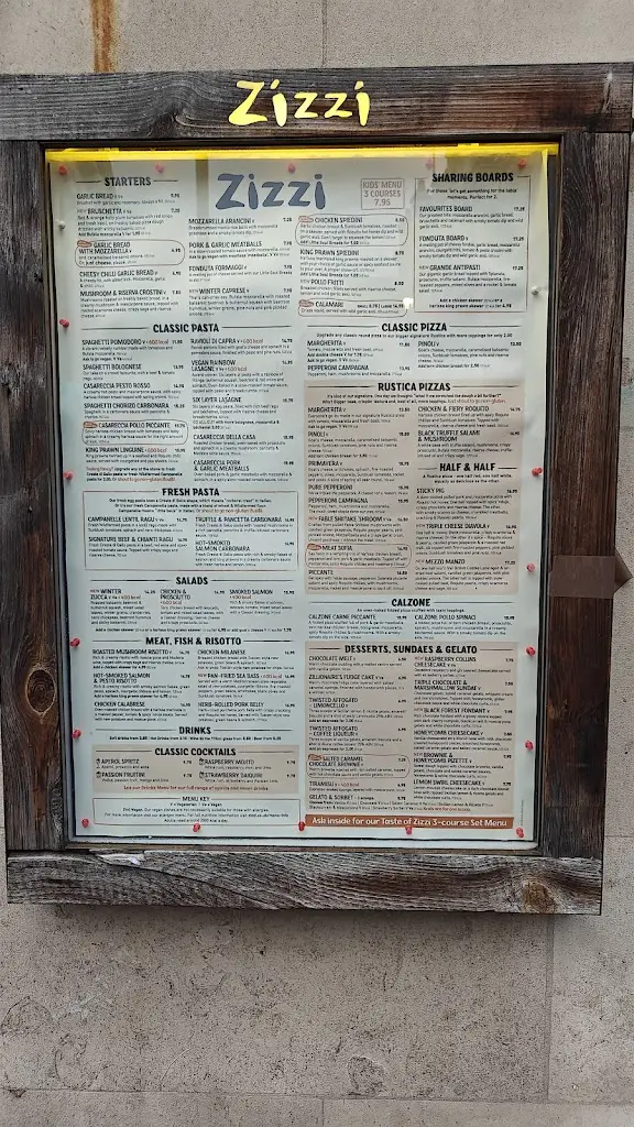 Menu_Zizzi - Bow Street (Covent Garden)_Bow Street_imagen_4