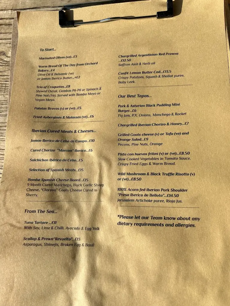 Menu_Bomba Tapas & Cocktails_Bishopston_image_4