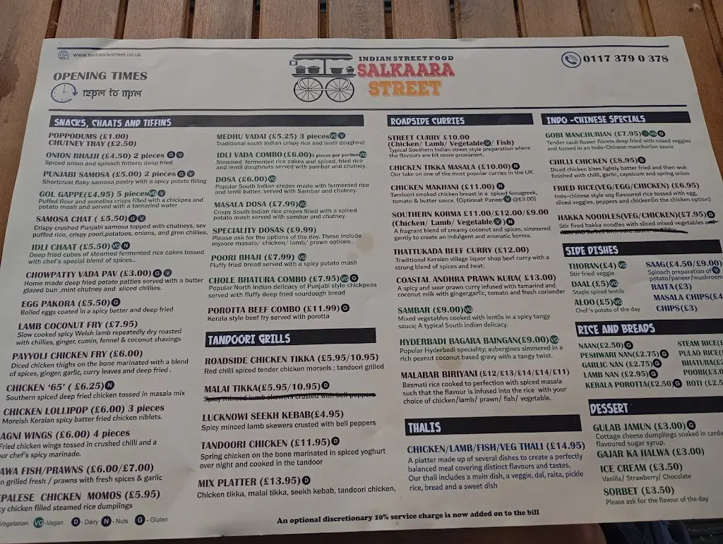 Menu_Salkaara Street_Bishopston_image_4