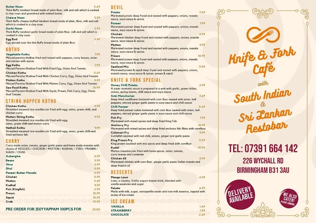 Menu_Knife & Fork Cafe_Bishopsworth_image_1