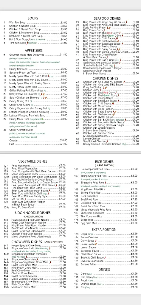 Menu_Xing Long_Bishopston_image_1