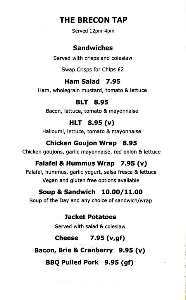 Menu_Brecon Tap_Brecon_image_1