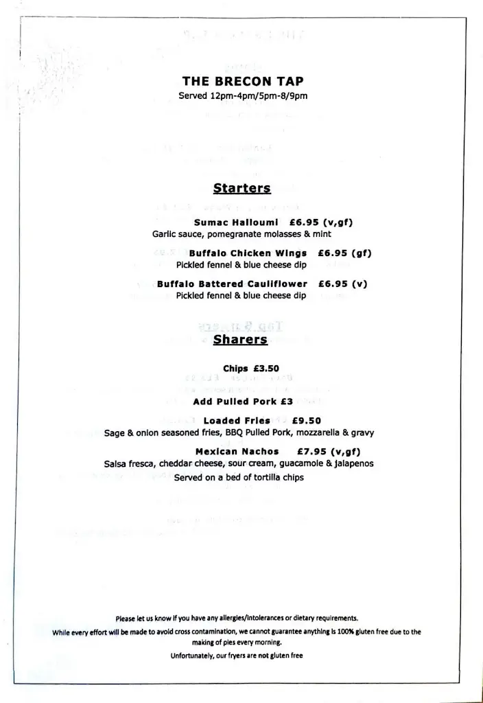 Menu_Brecon Tap_Brecon_image_3
