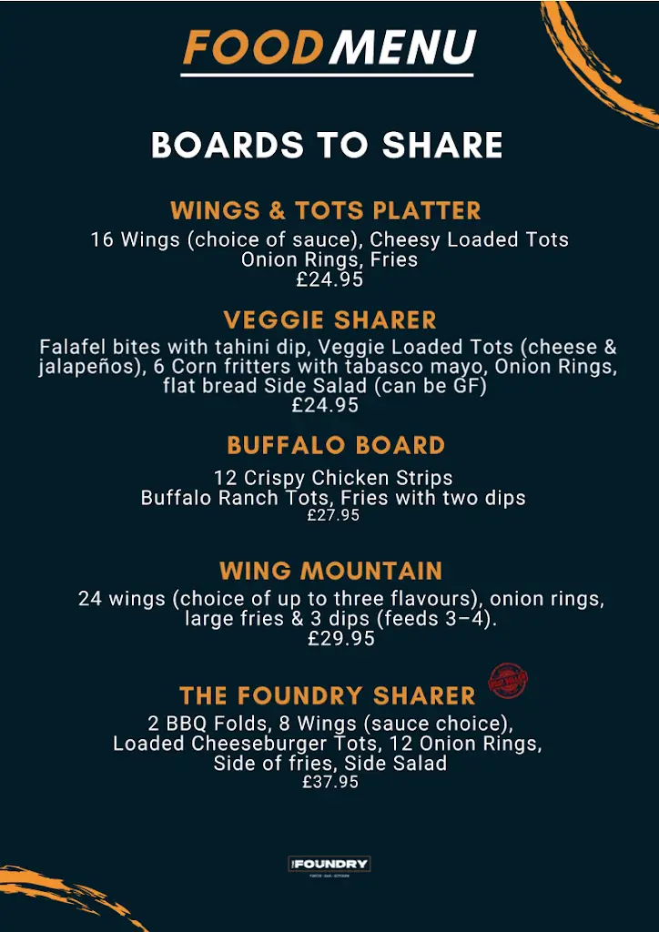 Menu_The Foundry Bar, kitchen and Music Venue_Brecon_image_2