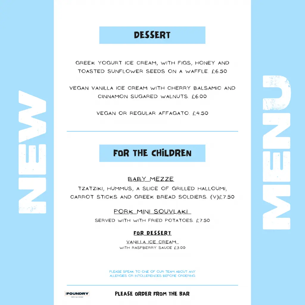 Menu_The Foundry Bar, kitchen and Music Venue_Brecon_image_3