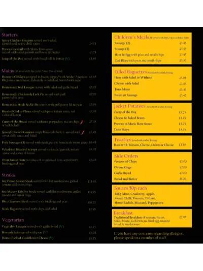 Menu_The Talisman_Brynmawr_image_3