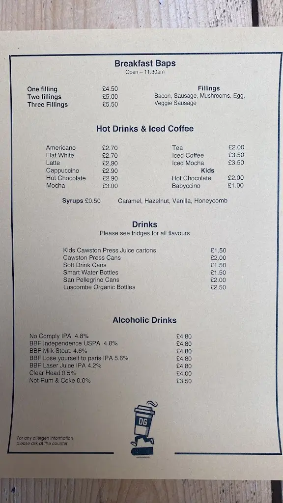 Menu_The Daily Grind Cafe/Bar_Bishopsworth_image_1