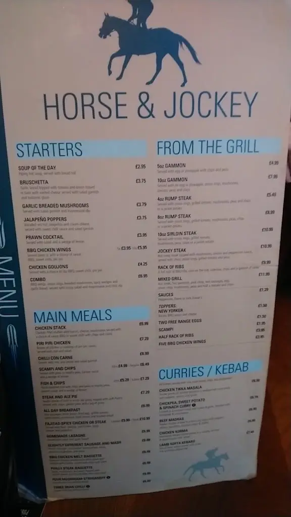 Menu_Horse and Jockey_Bilston_image_3
