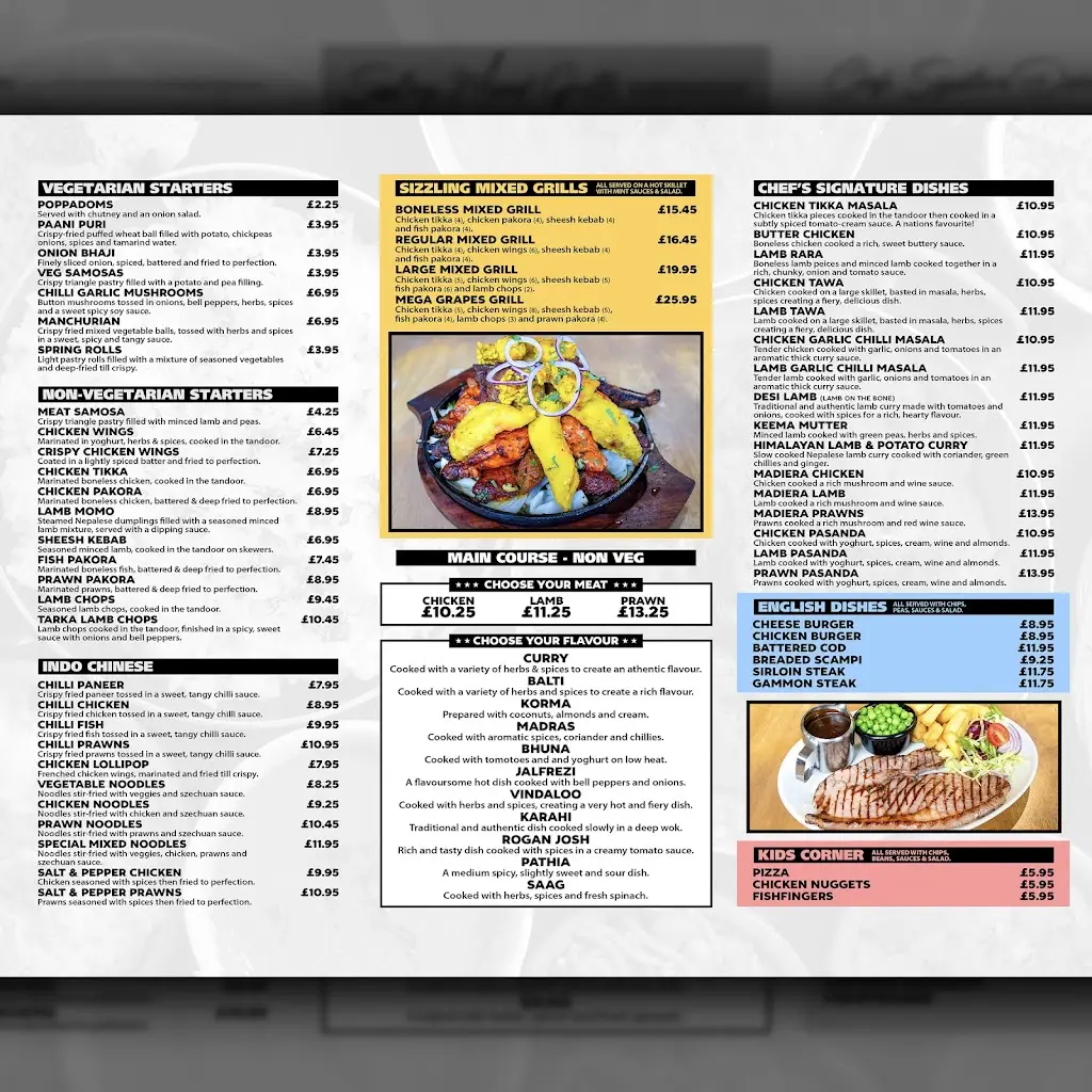 Menu_The Grapes Bar and Grill_Bilston_image_1