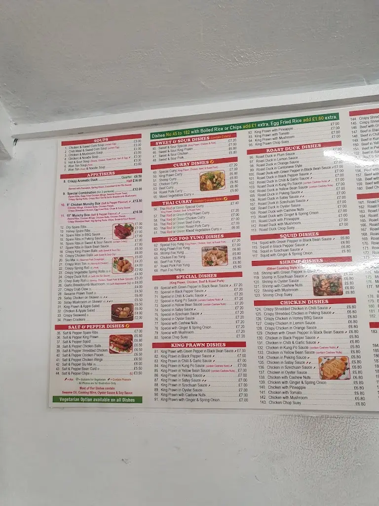 Menu_The Kowloon House_Caergwrle_imagen_1