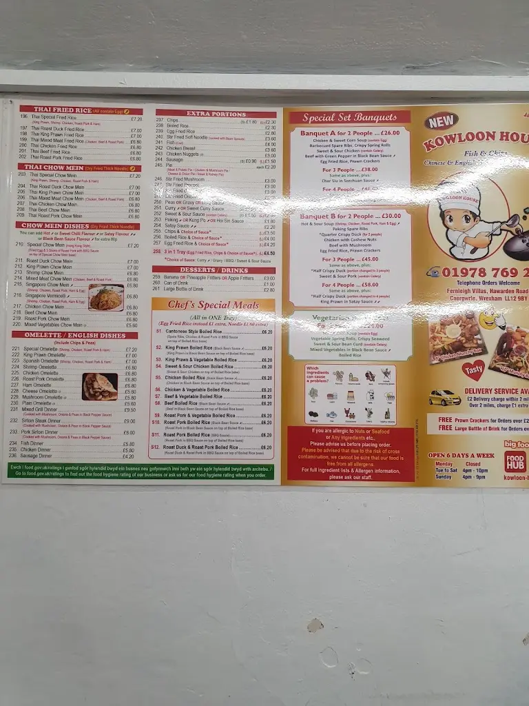 Menu_The Kowloon House_Caergwrle_imagen_2