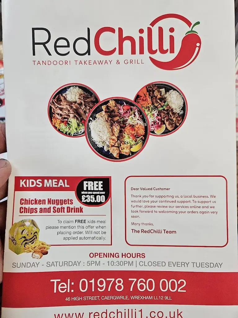 Menu_RED CHILLI_Caergwrle_image_2