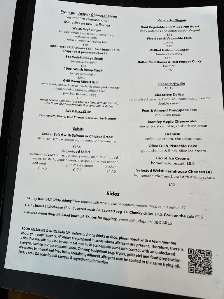 Menu_Grill Room at The Royal Oak Hotel_Betws-y-Coed_image_1