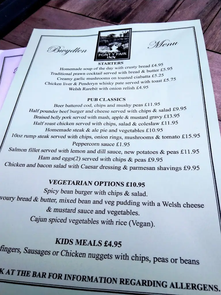 Menu_Pont Y Pair Inn_Betws-y-Coed_image_3
