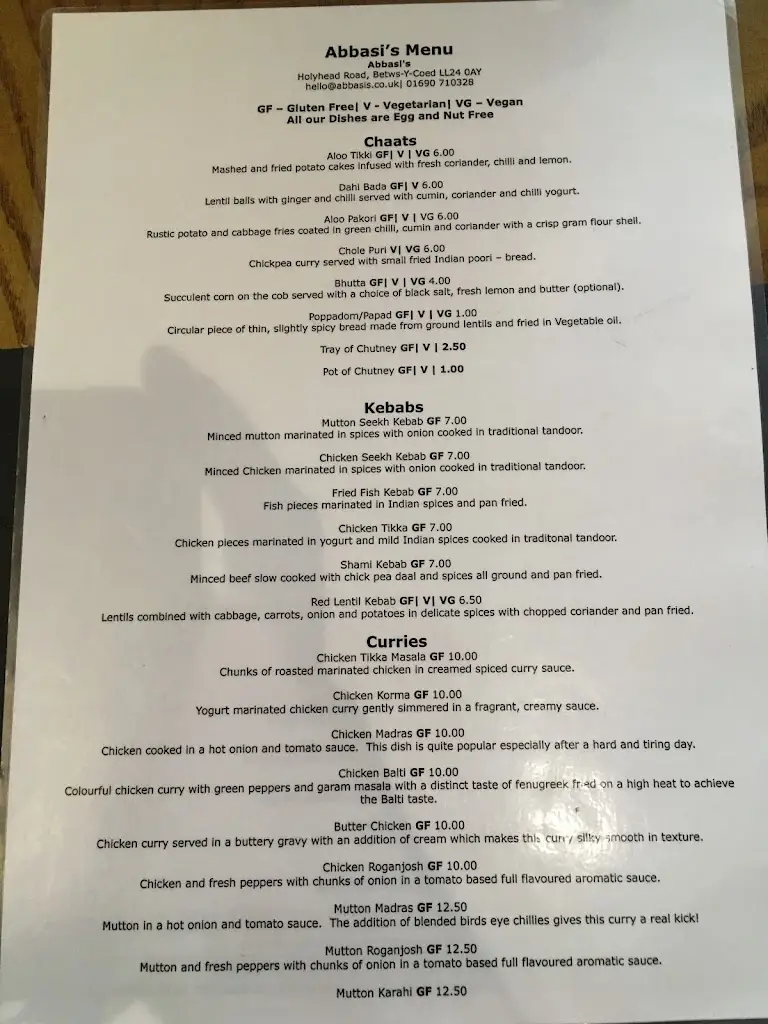Menu_Abbasi’s | Indian Restaurant_Betws-y-Coed_image_1