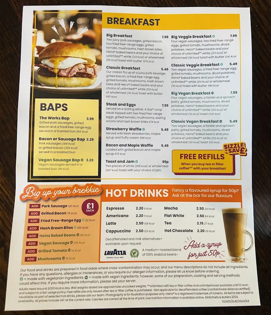 Menu_The Elisabeth Arms_Bilston_immagine_1