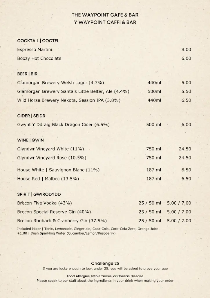 Menu_The Waypoint Cafe & Bar | Y Waypoint Caffi & Bar_Betws-y-Coed_image_2