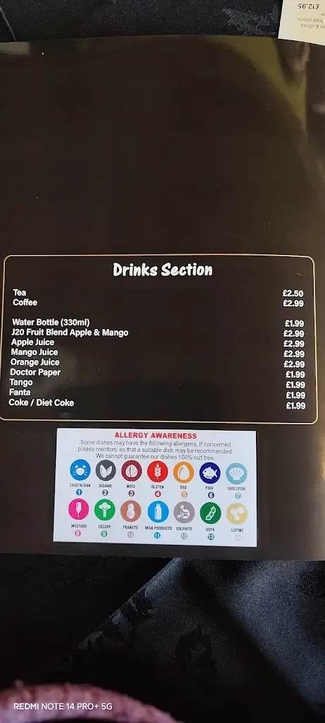 Menu_The spice House_Betws-y-Coed_image_4