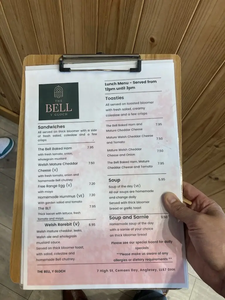 Menu_The Bell - Y Gloch_Cemaes Bay_image_3