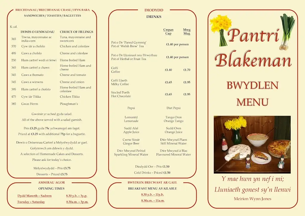 Menu_Pantri Blakeman Restaurant_Carmarthen_image_1