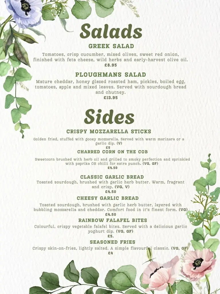 Menu_The Castle Inn Caldicot_Caerwent_image_2