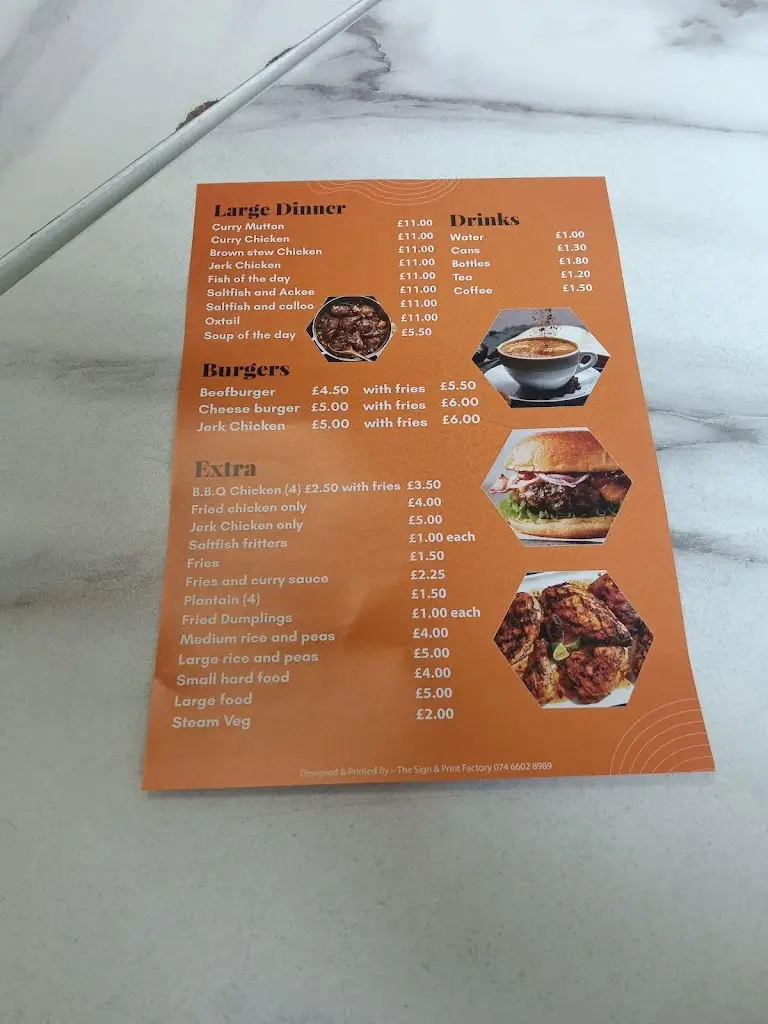 Menu_The Best Caribben_Bilston_image_1