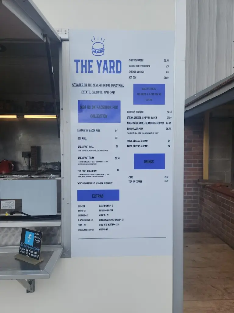 Menu_The Yard _Caldicot_image_1