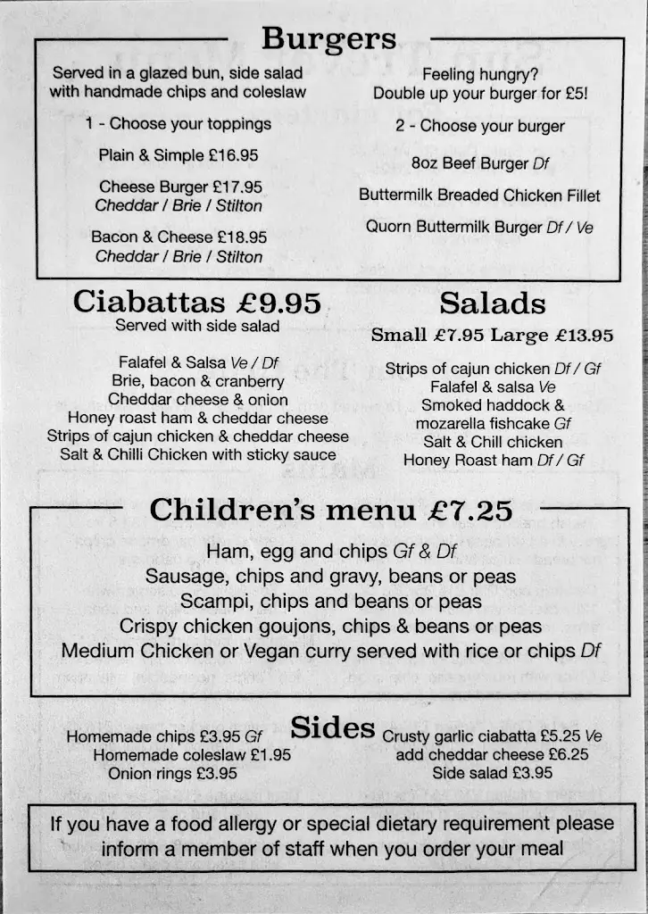 Menu_The Sun Trevor bar, restaurant and holiday cottages_Chirk_imagen_3