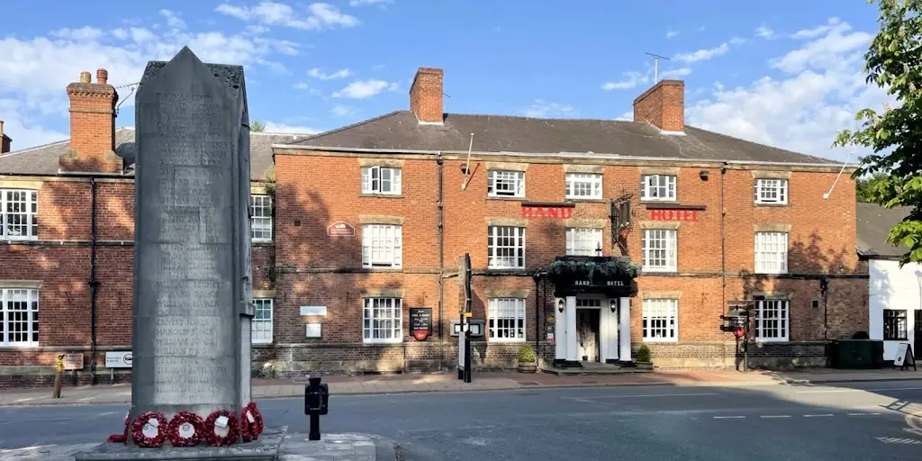 The Hand Hotel restaurant in Chirk