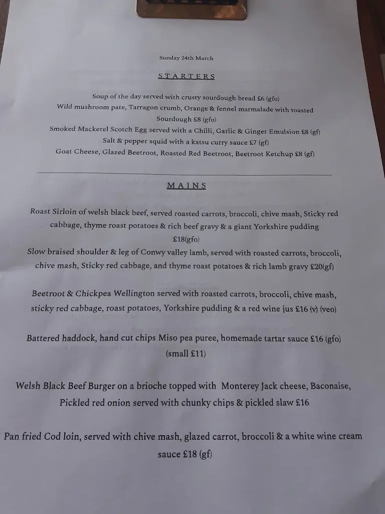 Menu_The Toad_Colwyn Bay_image_2