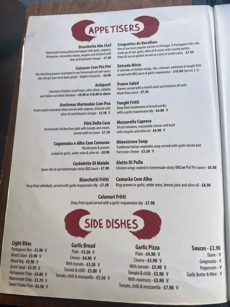 Menu_Virgilio's Pizzeria & Portuguese Grill_Colwyn Bay_image_4