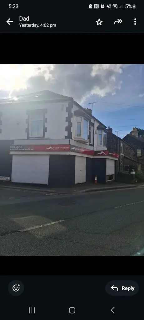 Hilltop Tandoori restaurant in Coedpoeth