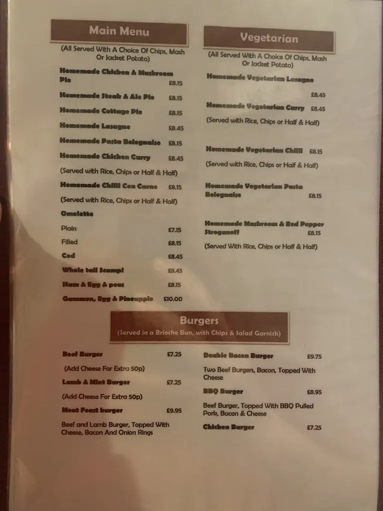 Menu_The Drovers Cafe & Restaurant_Builth Wells_image_2