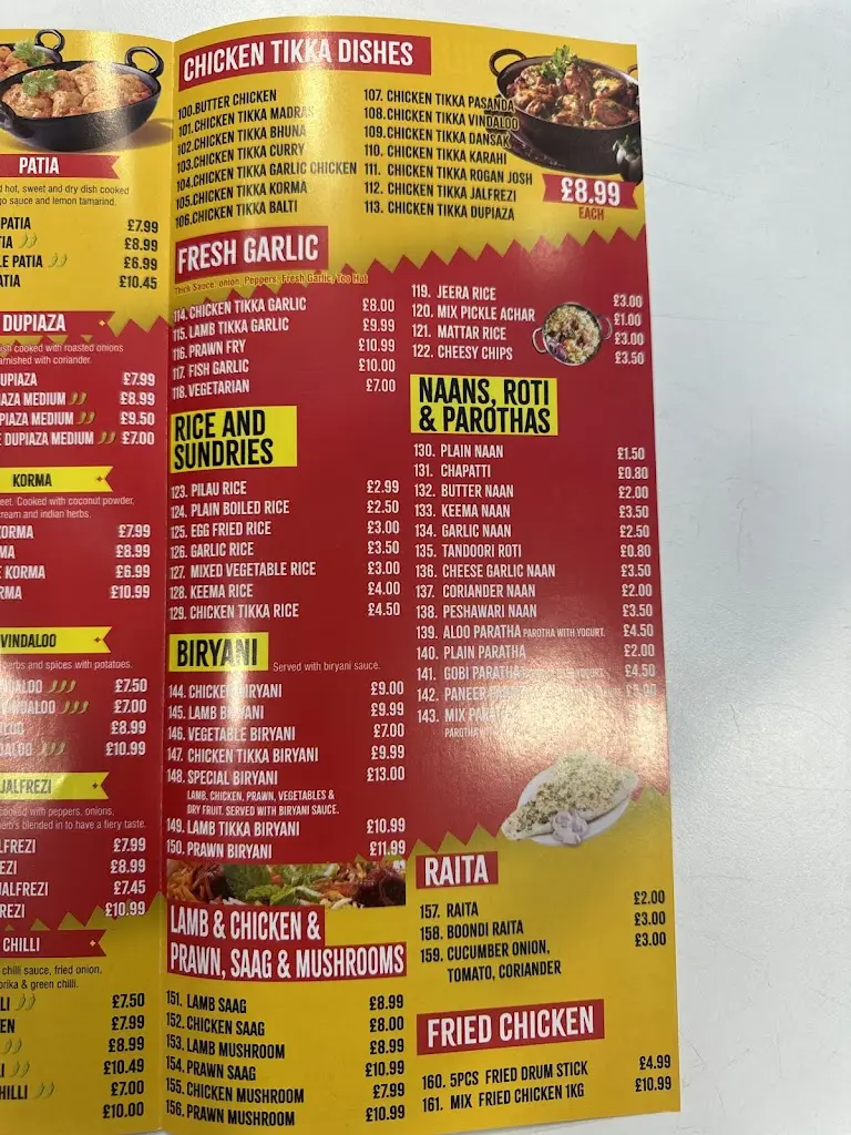 Menu_NEW PANJABI JUNCTION  BILSTON_Bilston_image_4