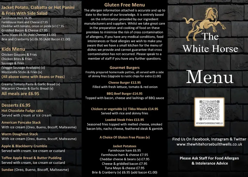 Menu_The White Horse_Builth Wells_image_2