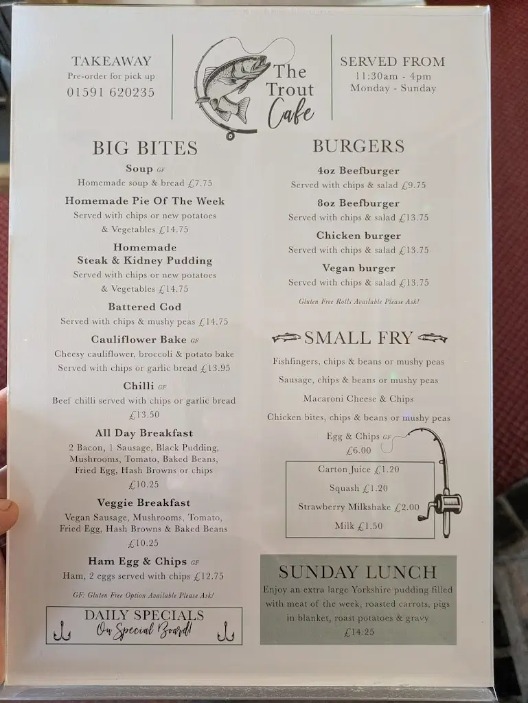 Menu_The Trout Cafe_Builth Wells_image_1